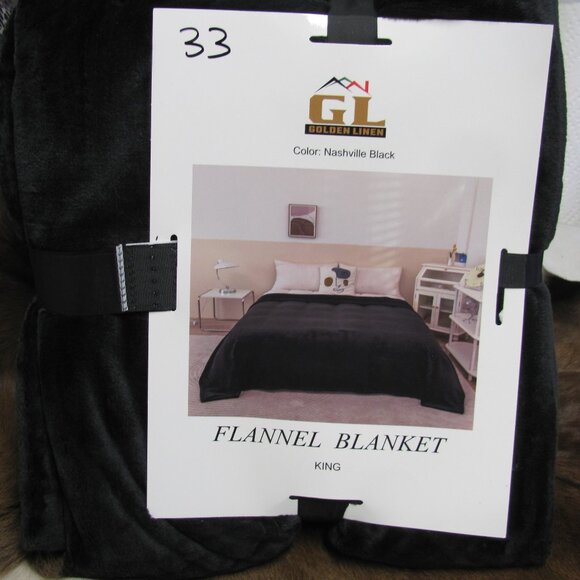 GL  GOLDEN LINEN  FLANNEL/VELOUR BLANKET/THROW  NE Other - GL  GOLDEN LINEN  FLANNEL/VELOUR BLANKET/THROW  NIP